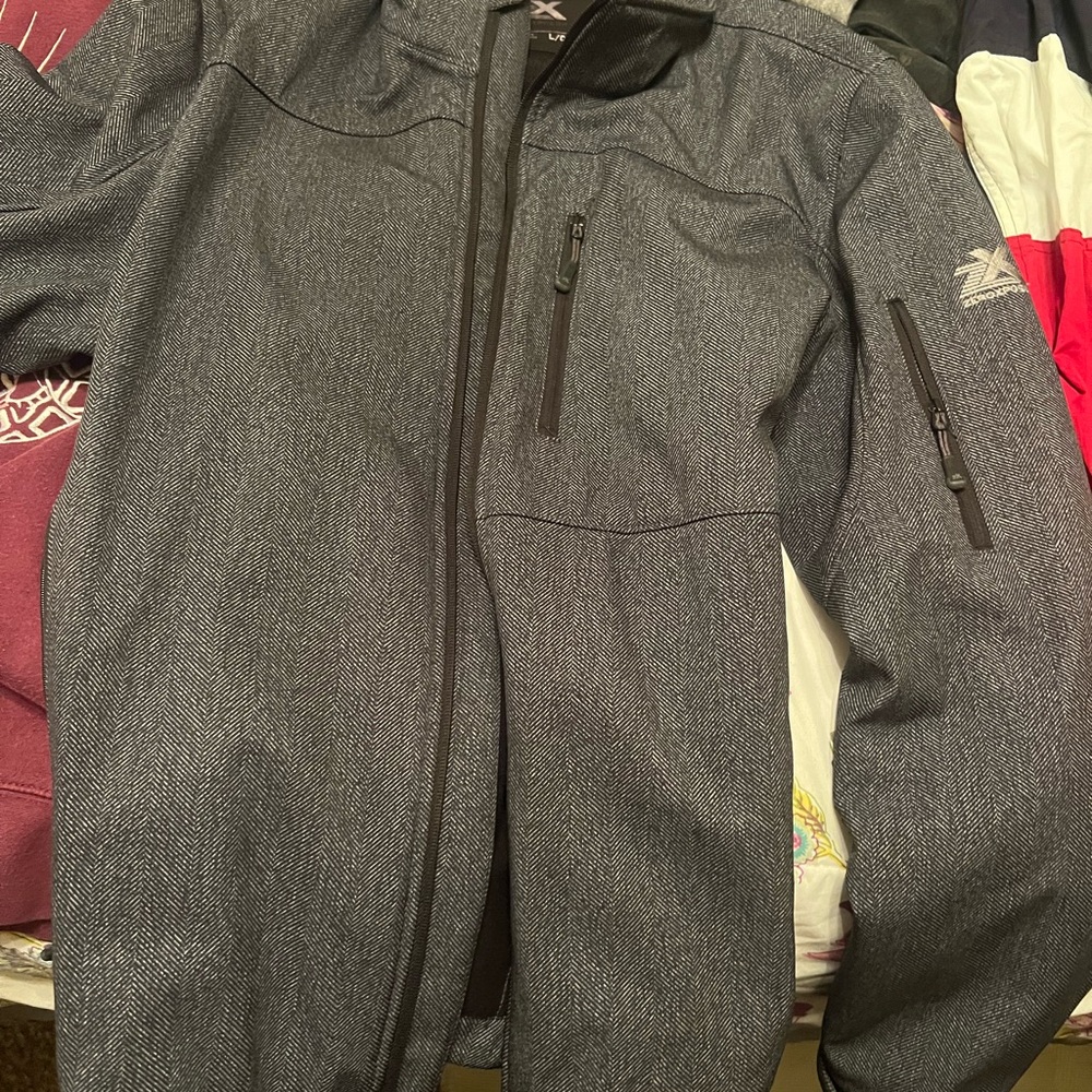 Gray Zip-Up Jacket